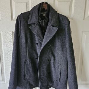Kenneth Cole Reaction Gray Pea Coat